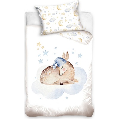 DomTextilu obliečky Srnček béžové 100 x 135 cm 40 x 60 cm
