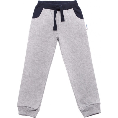 Winkiki Kids Wear chlapecké tepláky Space šedý melanž