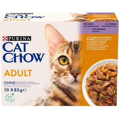 Cat Chow Lamb Green Beans 10 x 85 g