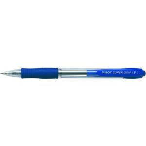 Pilot Химикалка, 0, 22 мм, с бутон, PILOT "Super Grip", синя BPGP-10R-F-L (BPGP-10R-F-L)
