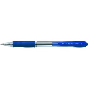 Pilot Химикалка, 0, 22 мм, с бутон, PILOT "Super Grip", синя BPGP-10R-F-L (BPGP-10R-F-L)