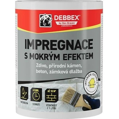 DEBBEX by Den Braven Impregnace s mokrým efektem Varianta: 1 l plastová dóza transparentní CH00060
