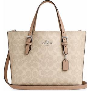Coach Дамска чанта Coach Mollie Tote 25 In Signature Canvas, Светлобежов монограм (CV965-YELLOW)