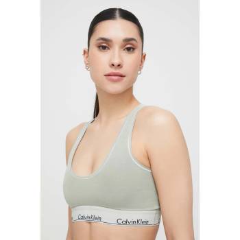 Calvin Klein Underwear Сутиен Calvin Klein Underwear в зелено с изчистен дизайн (000QF7294E.PPYX)