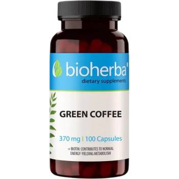 Image 1 of Bioherba Green Coffee 370 mg [100 капсули]