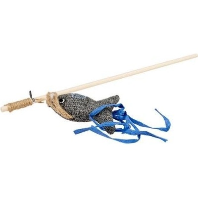 Duvo+ Eco navy tyč na hranie ryba s catnipom mix farieb 9 x 16,5 x 40 cm