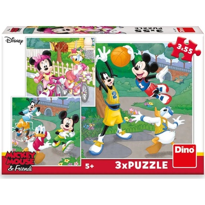 Dudlu Mickey a Minnie sportovci 3x55 dílků