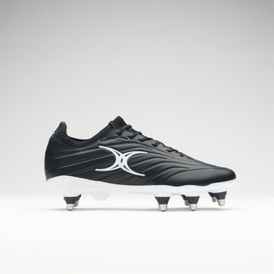 Gilbert Ръгби обувки Gilbert Icon Power 8 Adults Soft Ground Rugby Boots - Black