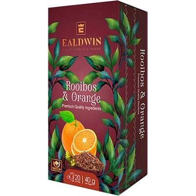 Ealdwin Rooibos & Orange bylinný čaj 20 sáčků