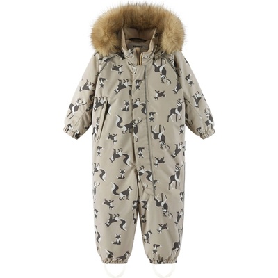 Detská zimná kombinéza s membránou Reima Lappi Earthy Beige