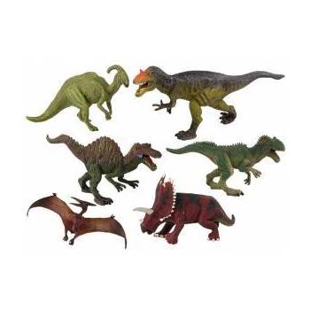 LeanToys Dinosaur set of 6 pieces Large Model Figures Prehistoric World