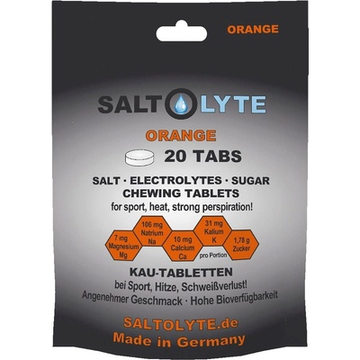 SALTOLYTE 20 дъвчащи таблетки със сол и електролити - Orange