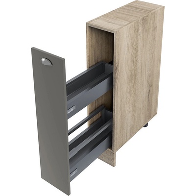 ИРИМ Долен кухненски шкаф бутилиера Сити АРФ-Цимент мат-06-58 20 см