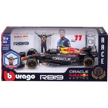 BOLID F1 Red Bull RB19 FIGÚRKA SERGIO PEREZ MODEL BBURAGO 18-28036 1:24