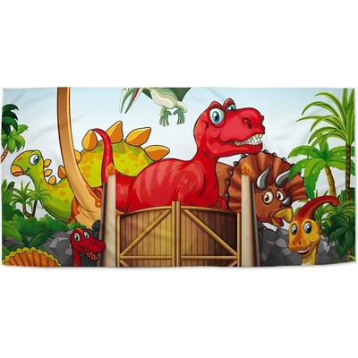SABLIO Ručník - Dinosauři 4 50x100 cm
