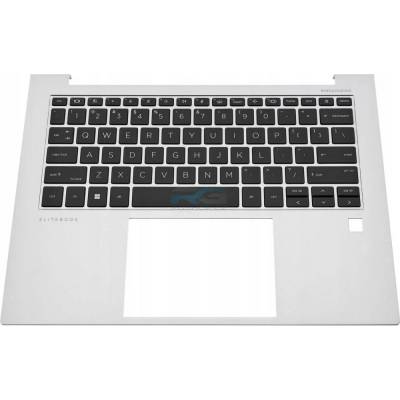 Palmrest + Klávesnice HP Elitebook 840 845 1040 (G9 G10) / stříbrná LED