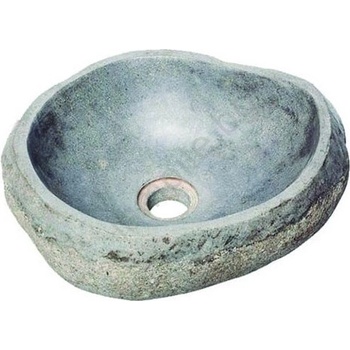 Bathco 00393 - Мивка за плот RIO 52x47 см камък/сива (BO0021)