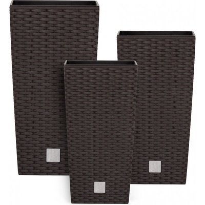 Botle Květináč 22,5 x 22,5 x 42,1 cm plast béžový