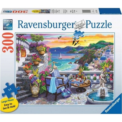 Ravensburger 2D Duży Format Zachód słońca nad Santorini 300 dielov