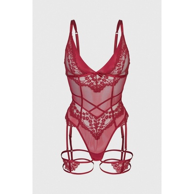 Hunkemöller luxusné body Hunkemöller Krystle červené