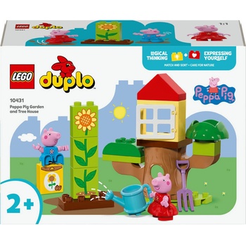 LEGO® DUPLO 10431 Prasiatko Peppa – záhrada a domček na strome