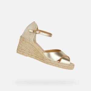 Geox Златни дамски сандали Geox Gelsa Low Geox | Zlaten | ЖЕНИ | 36