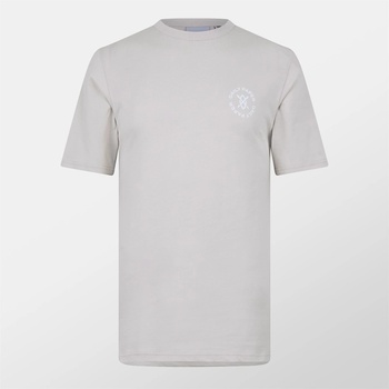 Daily Paper Тениска Daily Paper Men's Circle Short-Sleeve Regular Fit T-Shirt - Moon Beige