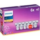 Žárovky Philips LED Classic spot 4.6-50W, GU10, 2700K, set 6ks 929001215233