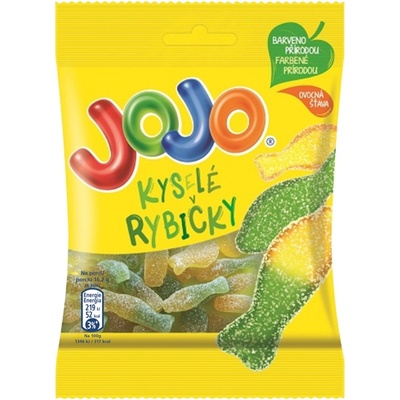 Jojo Kyselé rybičky želé s ovocnými příchutěmi 80 g