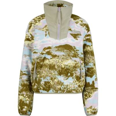 Columbia Дамски поларен пуловер Columbia Women's Sequoia Grove Printed Half Zip Fleece jumper - Citron Haze / Fieldaze - размер XL (105-7152-0215)
