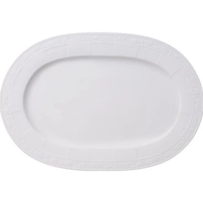 Villeroy & Boch White Pearl oválný servírovací talíř 35 cm