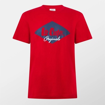 Lee Cooper Мъжка тениска Lee Cooper Logo T Shirt Mens - Red