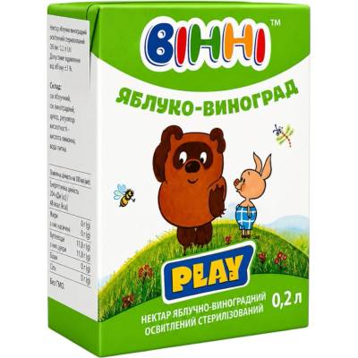 VINNI Jablečno-hroznový nektar 200 ml