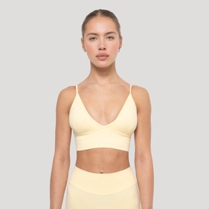GymBeam Спортен сутиен Luma Butter Yellow L