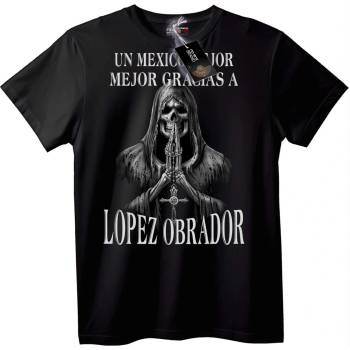 NOONEBRAND Тениска с Грим Рипър Лопес Обрадор - 2XL, Black