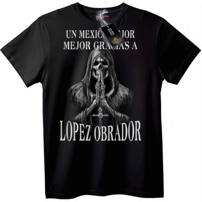 NOONEBRAND Тениска с Грим Рипър Лопес Обрадор - 2XL, Black