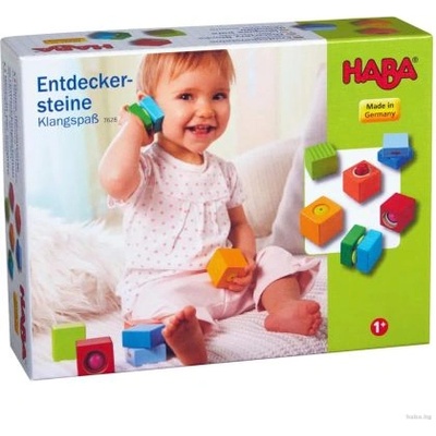 HABA Дървени кубчета за откриване - Забавление със звуци - haba (1007628001)