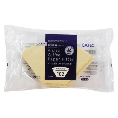 Cafec хартиени филтри AB-102, размер 02, 100 бр. - Неизбелен (AB-102-100B)