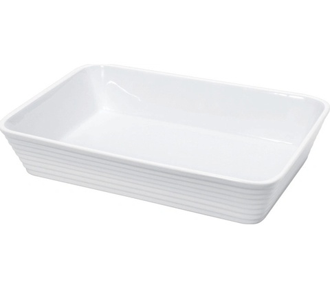 Zapékací porcelánová mísa hranatá BURGUND 30 x 21 cm - Küchenprofi
