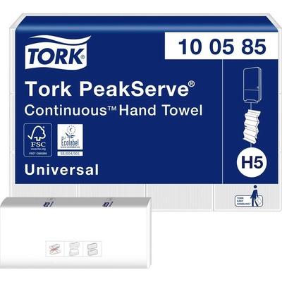 TORK 100585 PeakServe jednovrstvové , biele, 12 x 410 ks