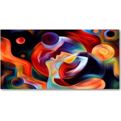 Foto obraz sklo tvrzené abstrakcie 100x50 cm
