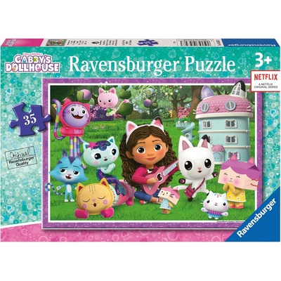 Ravensburger Пъзел Ravensburger от 35 части - Габи и нейните котки (5658)