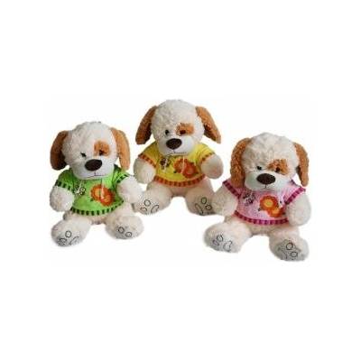SUN-DAY Dog in blouse 3col 30cm 129130