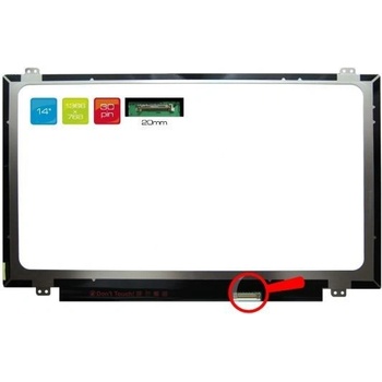 B140XTN02.A LCD 14" 1366x768 WXGA HD LED 30pin Slim (eDP) display displej lesklý povrch