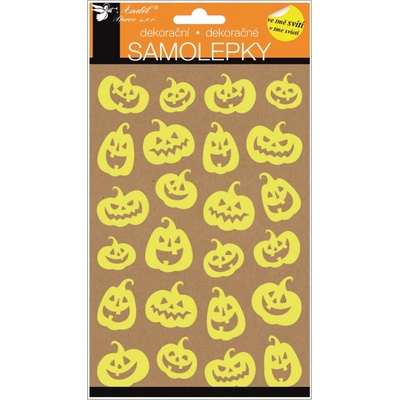 Anděl Přerov Samolepky svítící ve tmě rozesmáté dýně 14 x 25 cm – Zboží Dáma