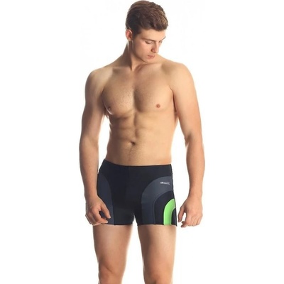 Aqua-Speed Sasha pánské plavky s nohavičkou čierno-zelené