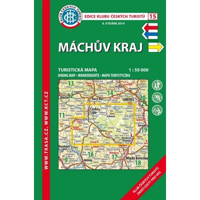 KČT 15 Máchův kraj 1:50 000/ 8. vydání 2023 – Zboží Dáma