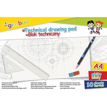 Image 1 of GIMBOO Скицник Gimboo, А4, 10 листа, 150гр (24858-А)