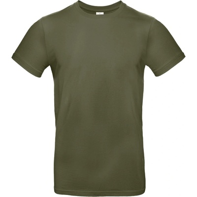 B&C Collection B&C E190 / Мъжка тениска от плътен памук - градско каки XL (01003Tu4204)