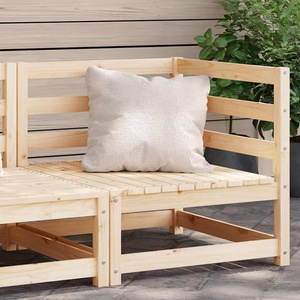 vidaXL Градински ъглов диван, 70x70x67 см, борово дърво масив (837900)